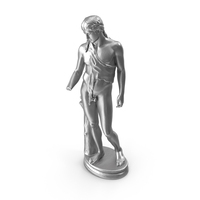 Dionysus Of Tivoli Metal Statue PNG & PSD Images