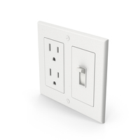 Outlet Socket And Light Switch PNG & PSD Images