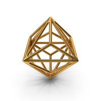 Geometric Shape Gold PNG & PSD Images