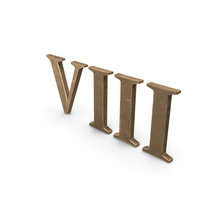 Roman numbers 8 PNG & PSD Images