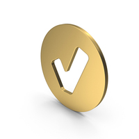 Check Icon New Gold PNG & PSD Images