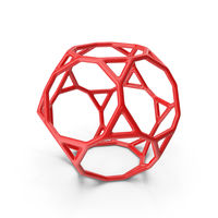 Red Plastic Geometric Shaped Ball PNG & PSD Images