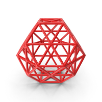 Red Plastic Geometric Shaped Showpiece PNG & PSD Images