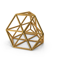 Geometric Shape Gold PNG & PSD Images