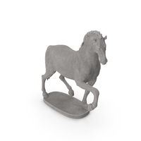 Pacing Horse Stone Statue PNG & PSD Images