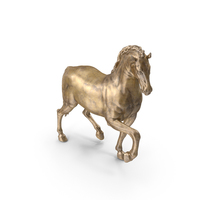 Pacing Horse Bronze PNG & PSD Images