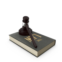 Gavel and Law Book PNG & PSD Images