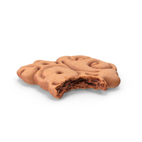 Bitten Cocoa Frog Cookie PNG & PSD Images