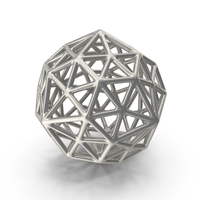 Silver Geometric Shaped Showpiece PNG & PSD Images