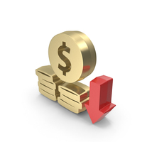 Economy Loss Money Dollar Gold PNG & PSD Images