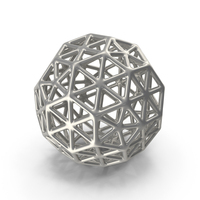 Silver Geometric Shaped Showpiece PNG & PSD Images