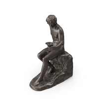 Sitting Bacchus Bronze Outdoor PNG & PSD Images