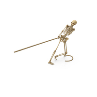 Worn Skeleton Pulling A Rope PNG & PSD Images