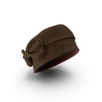 Tweed Cloche Hat PNG & PSD Images