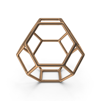 Bronze Geometric Shaped Showpiece PNG & PSD Images