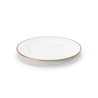 Golden Rim Plate PNG & PSD Images