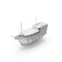 White Old Style Ship PNG & PSD Images