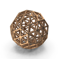 Bronze Geometric Shaped Showpiece PNG & PSD Images