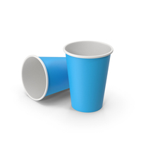 Paper Cups Blue PNG & PSD Images