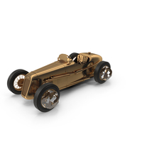 1930 Austin Seven Special Monoposto golden Toy car PNG & PSD Images