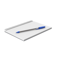 Notepad With Ballpoint Pen PNG & PSD Images