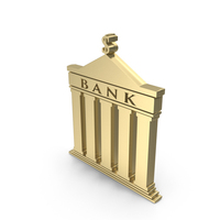 Golden Dollar Bank Symbol PNG & PSD Images