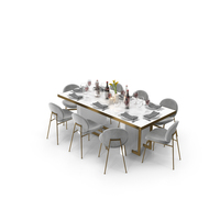 Dining Table With Chairs PNG & PSD Images