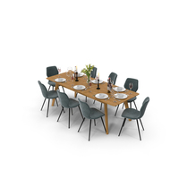 Dining Table With Chairs PNG & PSD Images