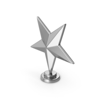Silver Trophy Award PNG & PSD Images