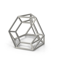 Silver Geometric Shaped Showpiece PNG & PSD Images