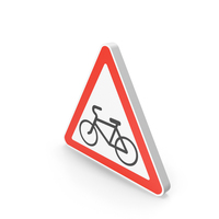 Bicycle Road Sign PNG & PSD Images