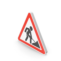 Construction Road Sign PNG & PSD Images