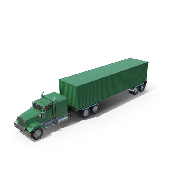 Container Cargo Trailer Truck PNG & PSD Images