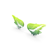 Green Bird Wings PNG & PSD Images