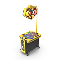 Pac Man 4 players Arcade Game PNG & PSD Images