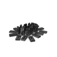 Black Dominos Set PNG & PSD Images