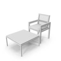White Table And Chair PNG & PSD Images