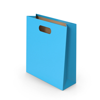 蓝色纸袋PNG和PSD图像