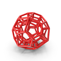 Red Plastic Geometric Shaped Showpiece PNG & PSD Images
