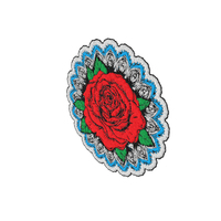 Embroidered Patch Rose PNG & PSD Images