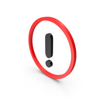 EXCLAMATION MARK RED BLACK PNG & PSD Images