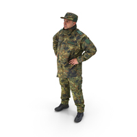 Man In Military Uniform With Hands On Hips PNG & PSD Images