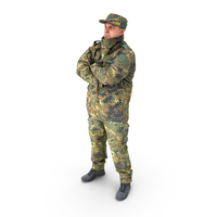 Arnold Uniform Military Idle Pose PNG & PSD Images