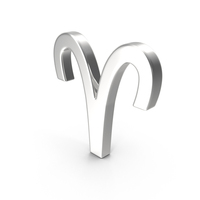 Silver Aries Symbol PNG & PSD Images
