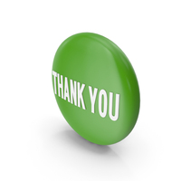 Thank You Green Round Push Button PNG & PSD Images