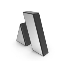 Alphabet Letter A Steel PNG & PSD Images