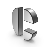 Alphabet Letter C Steel PNG & PSD Images
