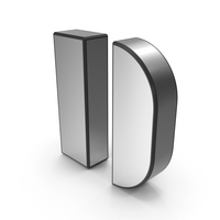 Alphabet Letter D Steel PNG & PSD Images