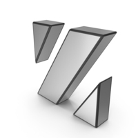 Alphabet Letter Z Steel PNG & PSD Images
