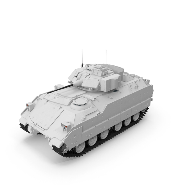 M2A2 Bradley Untextured PNG & PSD Images